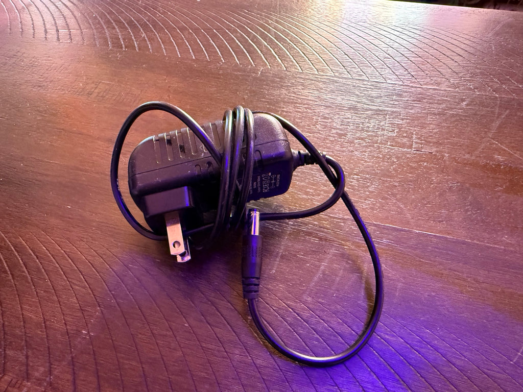 Included power adapter
