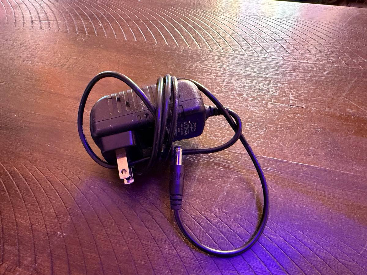 Included power adapter
