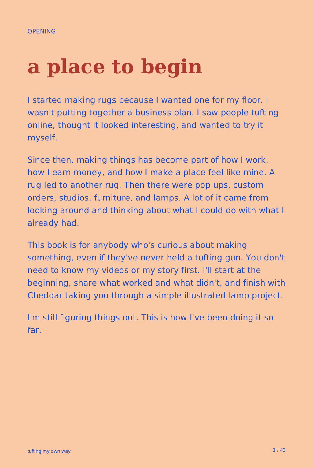 tufting my own way — PDF ebook