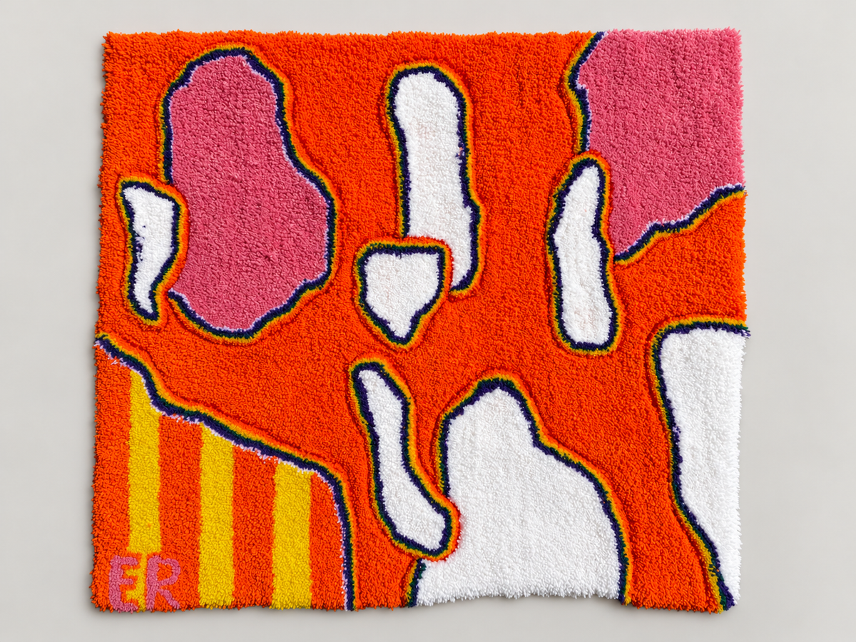 AI-edited full view of The Unknown rug