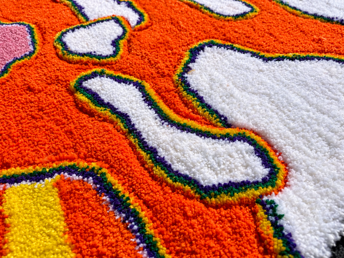 AI-edited pile texture detail