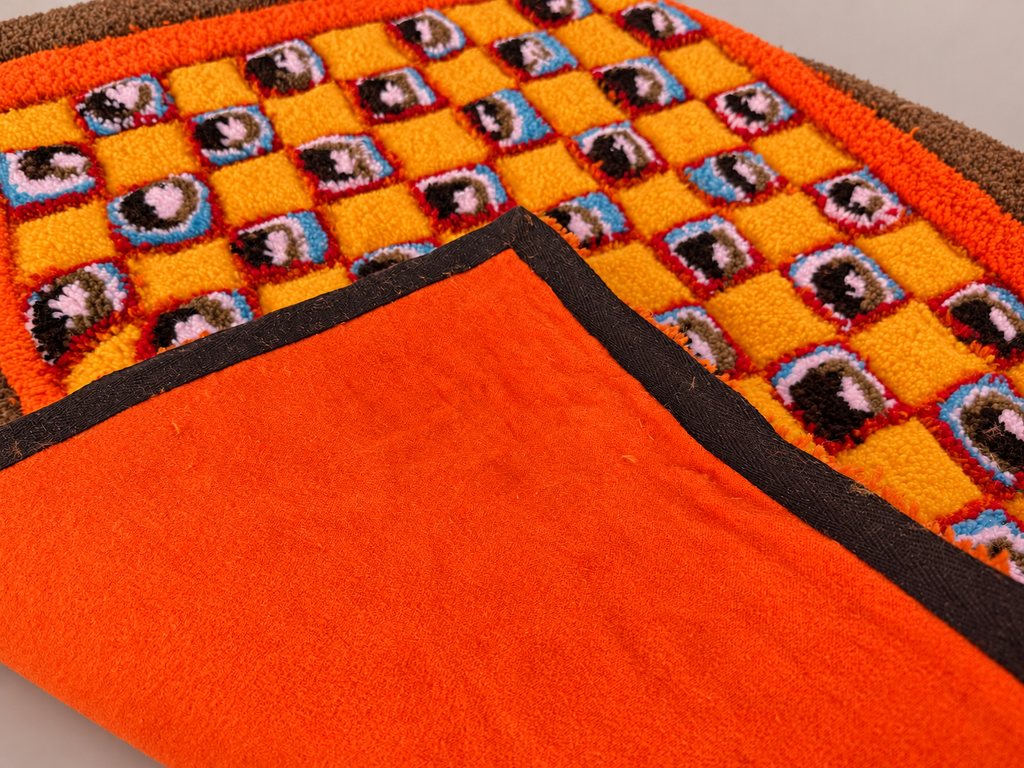 AI-edited orange backing detail