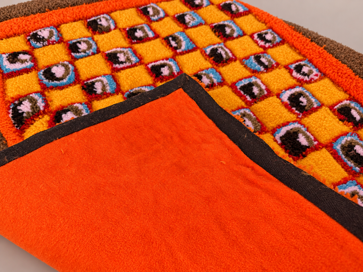 AI-edited orange backing detail